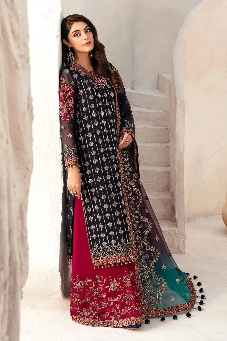 AF-CH-2167-Nagar Embroidered Chiffon