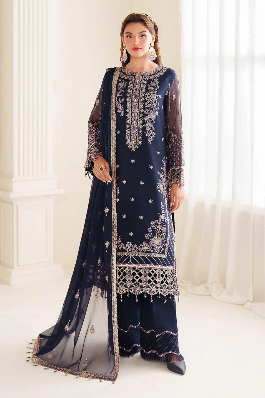 AF-DUA-3027-Falak Embroidered Chiffon