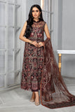 ZARIF Bahaar Unstitched Formal Embroidered 3Pc Suit ZB-06 MOCHA