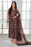 ZARIF Bahaar Unstitched Formal Embroidered 3Pc Suit ZB-06 MOCHA