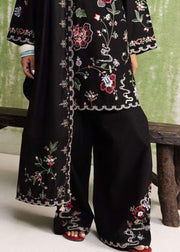 Coco by Zara Shahjahan Nairang 8A black embroidered suit back view