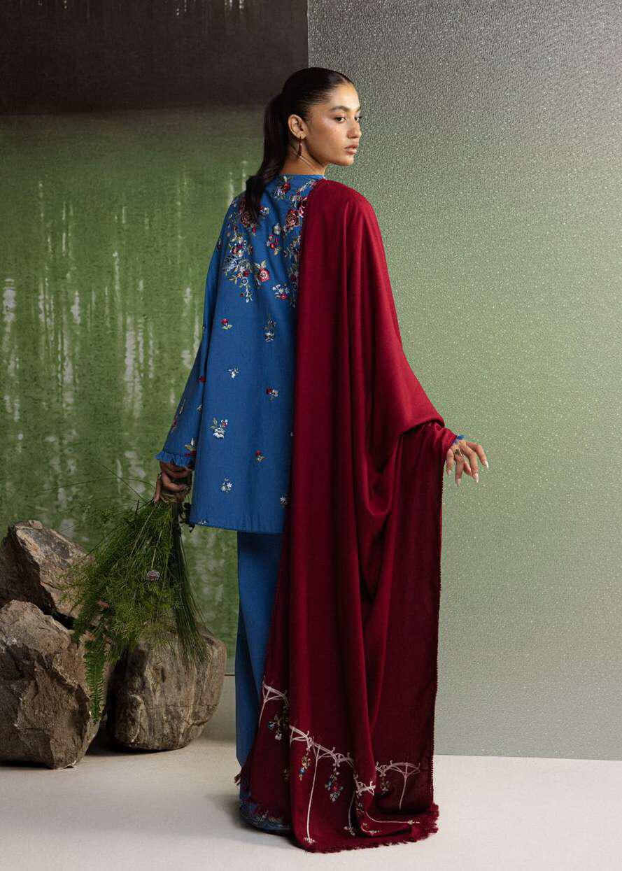 Coco Zara Shahjahan ASMANI 9A embroidered winter unstitched suit back