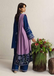 Coco Zara Shahjahan NEELAM 4A embroidered winter suit back