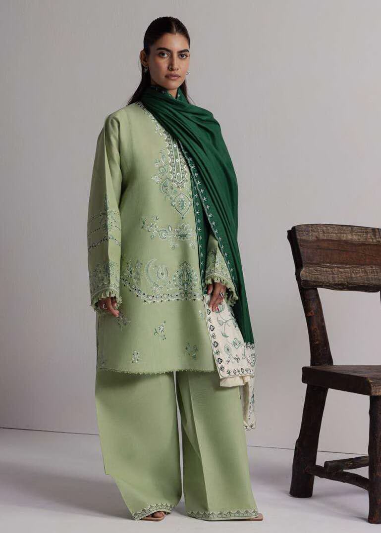Coco Zara Shahjahan NEELAM 4B embroidered winter styling view