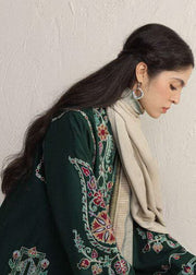 Coco Zara Shahjahan OCHRE 2B embroidered winter styling detail