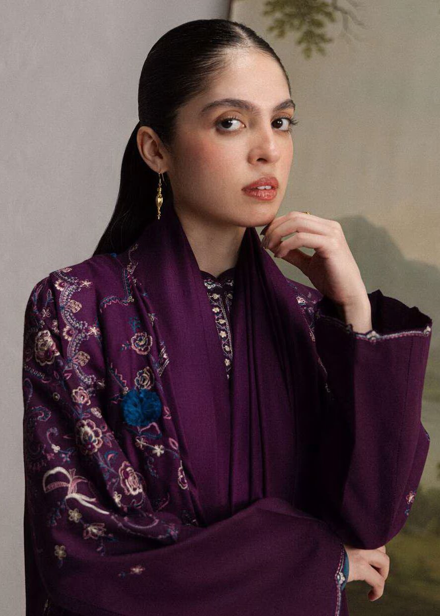Coco Zara Shahjahan SHAB 5A embroidered winter suit detail