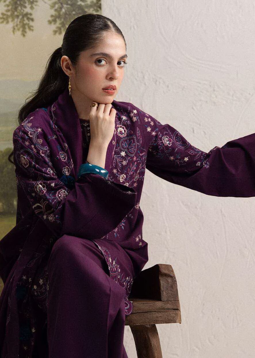 Coco Zara Shahjahan SHAB 5A embroidered winter styling detail
