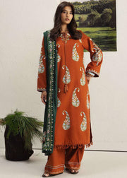 Coco Zara Shahjahan SHIREEN 6B embroidered winter unstitched 3 piece suit front