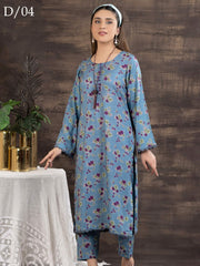 Zouq-E-Noor by Manizay Prints Slub Linen Unstitched 2 Piece Suit D-04