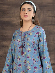 Zouq-E-Noor by Manizay Prints Slub Linen Unstitched 2 Piece Suit D-04