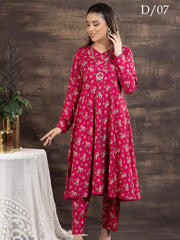 Zouq-E-Noor by Manizay Prints Slub Linen Unstitched 2 Piece Suit D-07