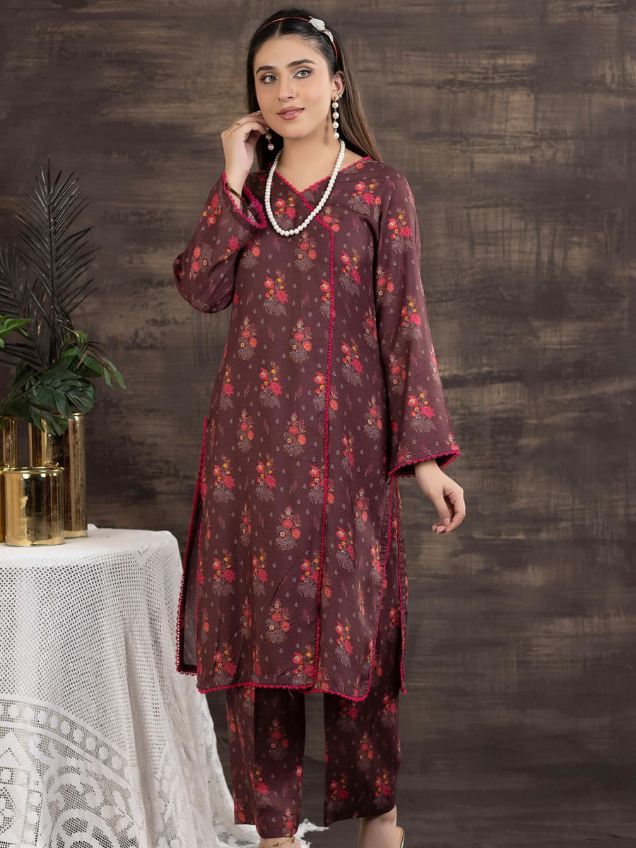 Zouq-E-Noor by Manizay Prints Slub Linen Unstitched 2 Piece Suit D-09