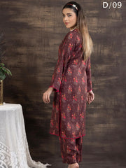 Zouq-E-Noor by Manizay Prints Slub Linen Unstitched 2 Piece Suit D-09