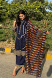 La Rosaa Festive Eid Embroidered Khaadi Net Ready to Wear 3Pc Suit LE-24-03