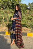 La Rosaa Festive Eid Embroidered Khaadi Net Ready to Wear 3Pc Suit LE-24-03