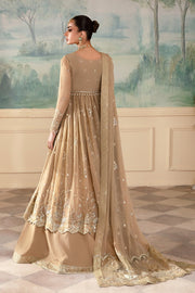 Zarposh Amirah Embroidered Chiffon Unstitched 3Pc Suit - Mehru