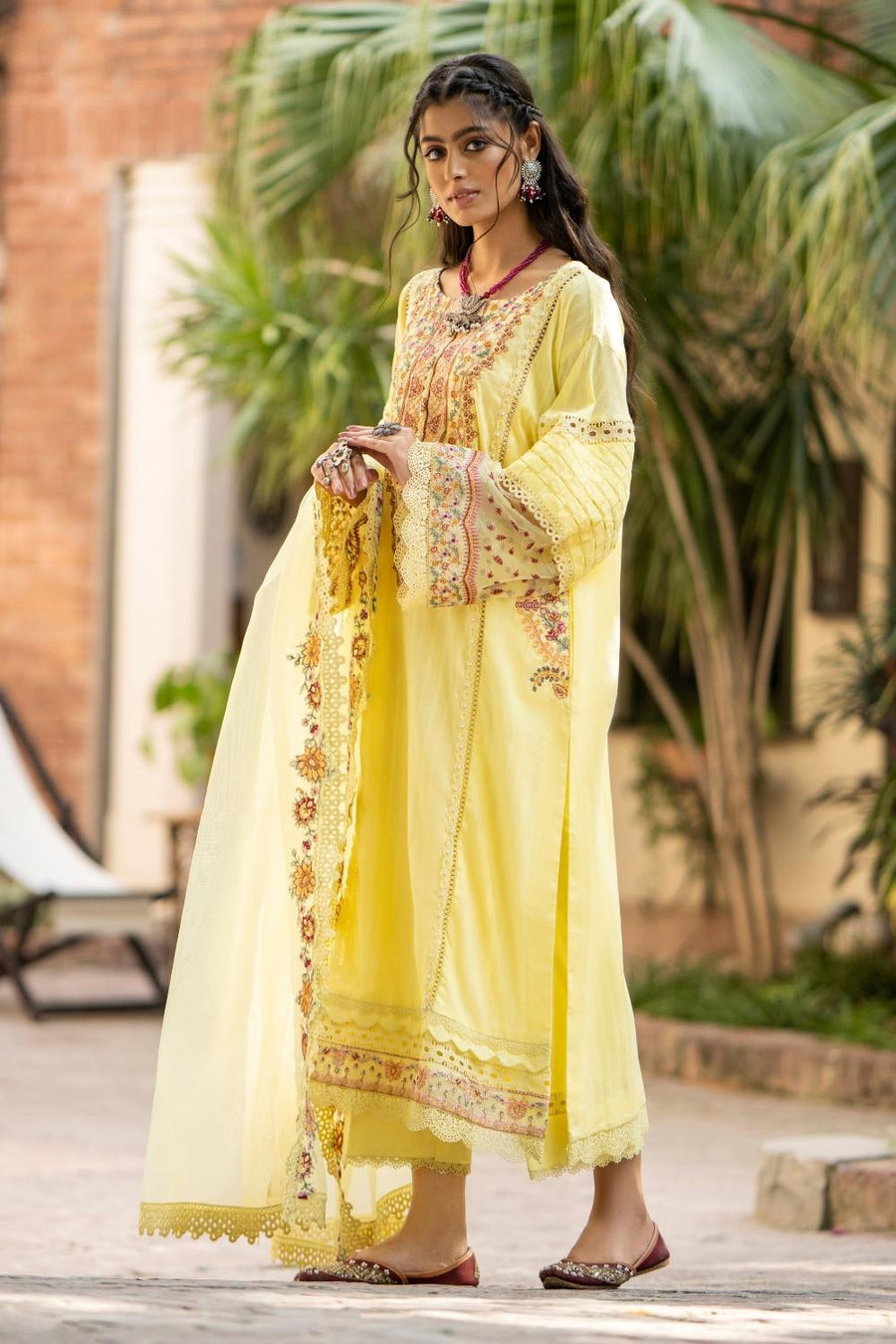Ittehad Textiles Embroidered Jacquard Unstitched 3Pc Suit LF-CMBE-04-ELLA