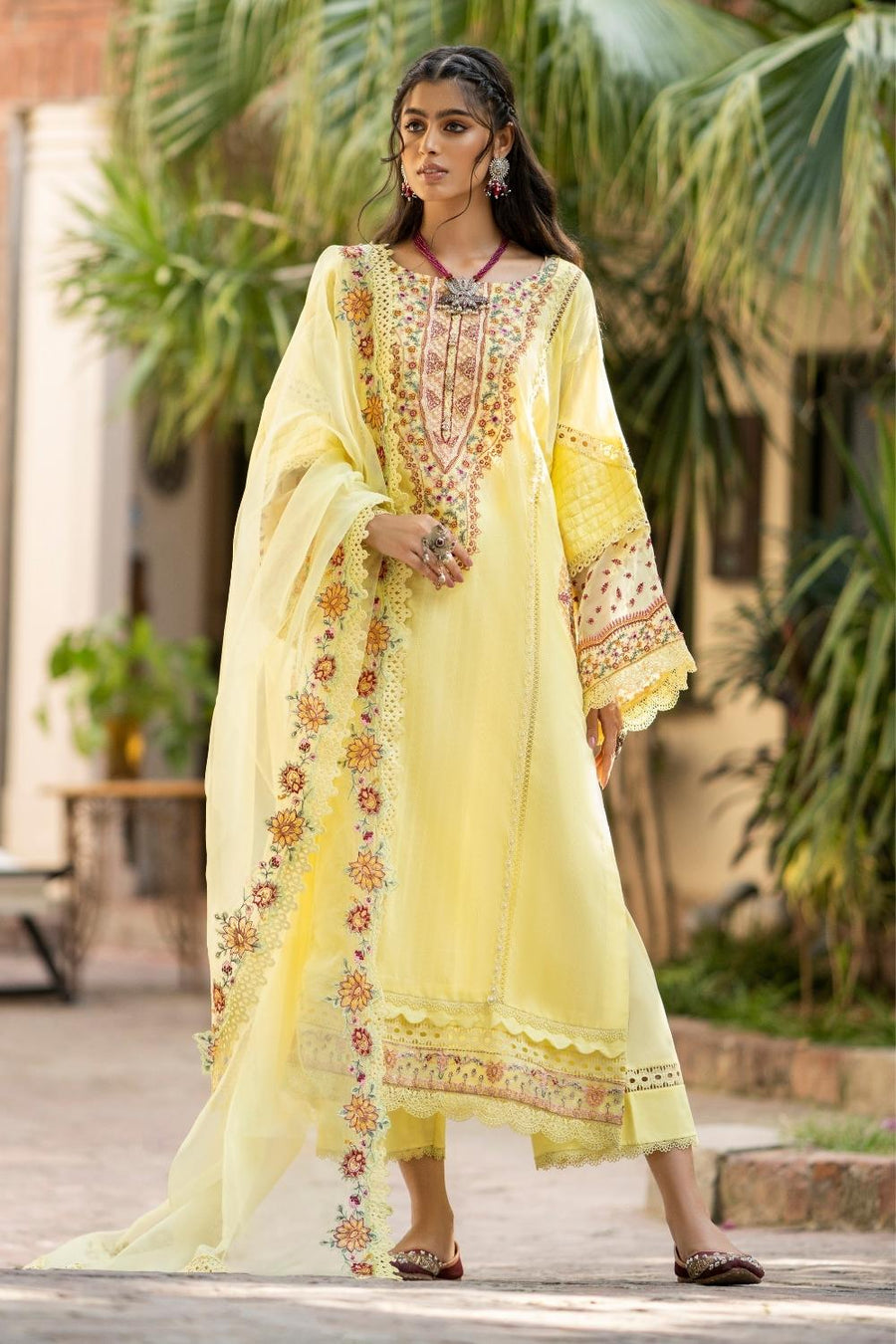 Ittehad Textiles Embroidered Jacquard Unstitched 3Pc Suit LF-CMBE-04-ELLA