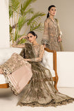Alizeh Fashion Lamhay Festive Embroidered NEt 3Pc Suit V15D02 - Emhal