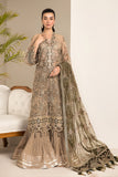 Alizeh Fashion Lamhay Festive Embroidered NEt 3Pc Suit V15D02 - Emhal
