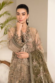 Alizeh Fashion Lamhay Festive Embroidered NEt 3Pc Suit V15D02 - Emhal