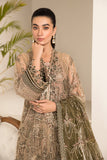 Alizeh Fashion Lamhay Festive Embroidered NEt 3Pc Suit V15D02 - Emhal