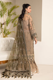 Alizeh Fashion Lamhay Festive Embroidered NEt 3Pc Suit V15D02 - Emhal