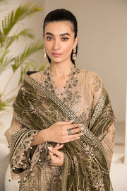 Alizeh Fashion Lamhay Festive Embroidered NEt 3Pc Suit V15D02 - Emhal