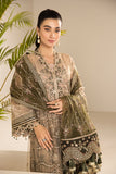 Alizeh Fashion Lamhay Festive Embroidered NEt 3Pc Suit V15D02 - Emhal