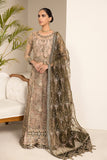 Alizeh Fashion Lamhay Festive Embroidered NEt 3Pc Suit V15D02 - Emhal