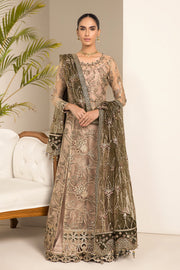 Alizeh Fashion Lamhay Festive Embroidered NEt 3Pc Suit V15D02 - Emhal