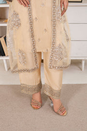 Safwa Embroidered Formal 3PC Ready to Wear Suit - F000118