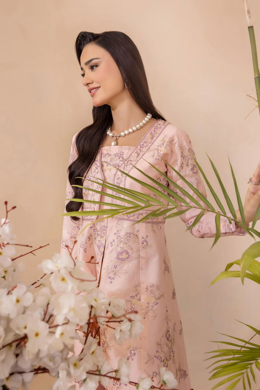 Florid by Safwa Premium Embroidered Cotton Unstitched 3Pc Suit FLO-01