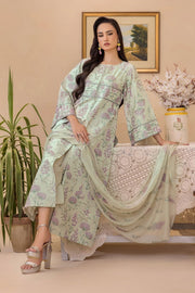 Florid by Safwa Premium Embroidered Cotton Unstitched 3Pc Suit FLO-03