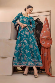 Florid by Safwa Premium Embroidered Cotton Unstitched 3Pc Suit FLO-07