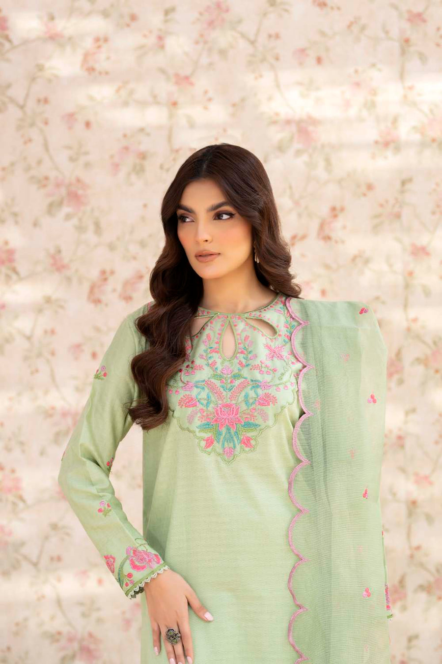 LSS-24-02 Green - 3Pc - LA ROSAA