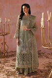 Tara by Sardinia Embroidered Organza Unstitched 3Pc Suit - Sage