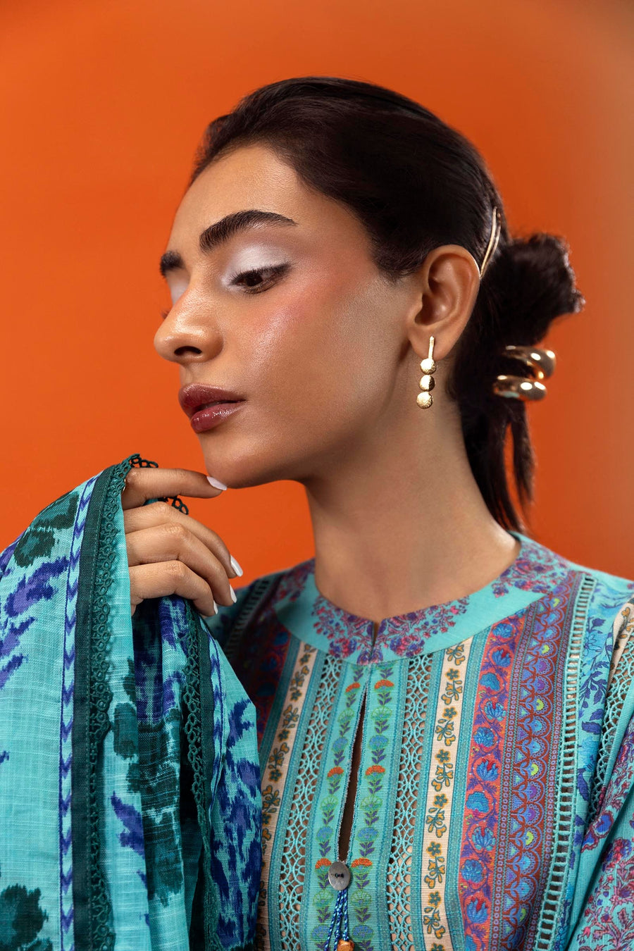 Mahay by Sana Safinaz Printed Slub Unstitched 2Pc Suit D-03B