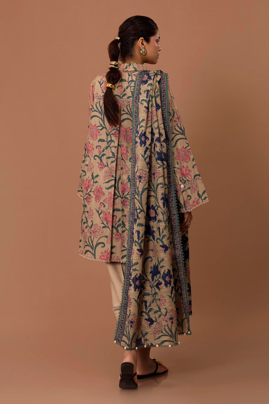 Mahay by Sana Safinaz Rotary Printed Slub Unstitched 2Pc Suit D-17B