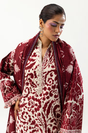 Mahay by Sana Safinaz Embroidered Slub Unstitched 3Pc Suit D-18A