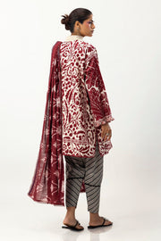 Mahay by Sana Safinaz Embroidered Slub Unstitched 3Pc Suit D-18A