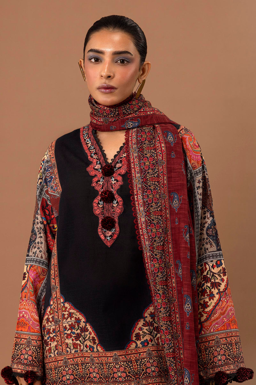 Mahay by Sana Safinaz Embroidered Slub Unstitched 2Pc Suit D-19A