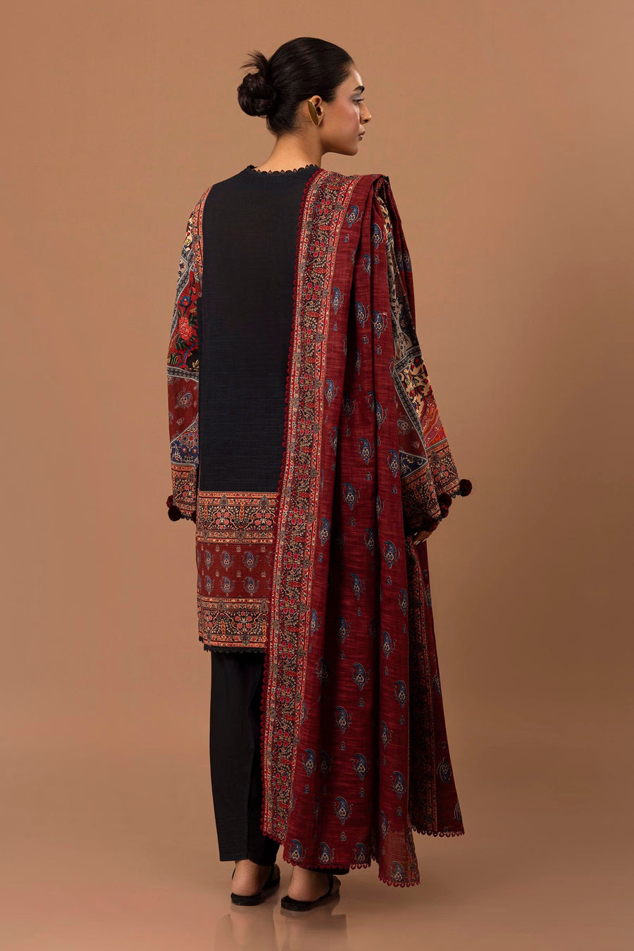 Mahay by Sana Safinaz Embroidered Slub Unstitched 2Pc Suit D-19A