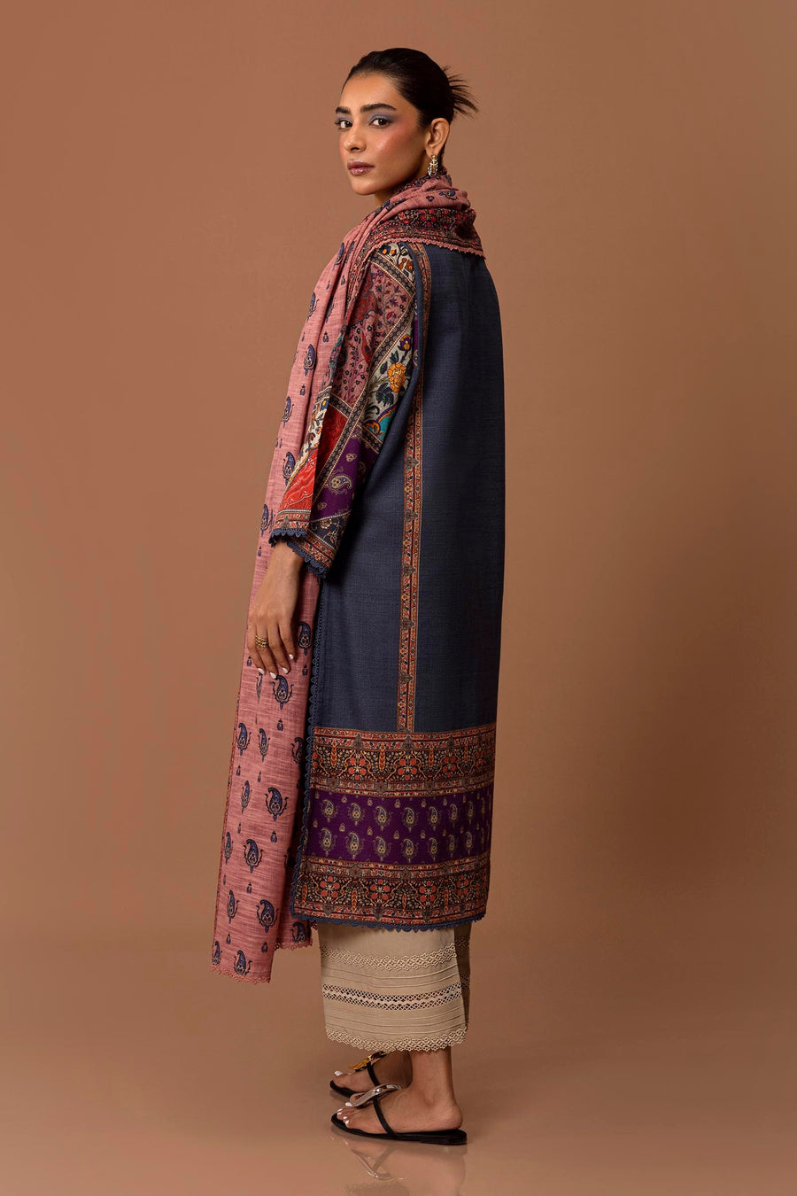 Mahay by Sana Safinaz Embroidered Slub Unstitched 2Pc Suit D-19B