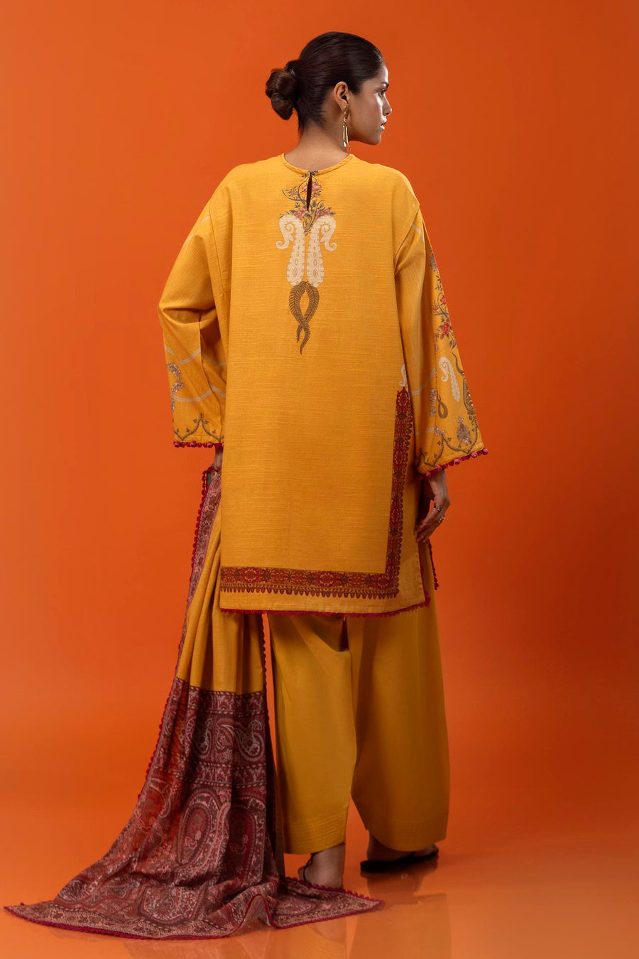 Mahay by Sana Safinaz Embroidered Slub Unstitched 3Pc Suit D-25A