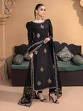 Hemstitch Embroidered Raw Silk Ready to Wear 3Pc Suit - Haya