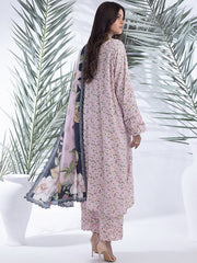 Regalia Identic Separates Unstitched Printed Linen 3Pc Suit ISLV1-01