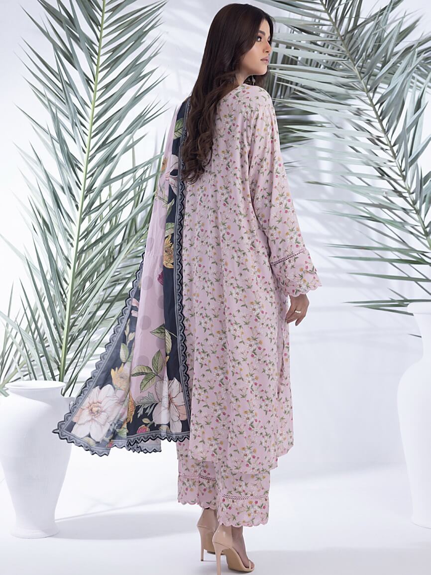 Regalia Identic Separates Unstitched Printed Linen 3Pc Suit ISLV1-01
