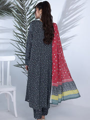 Regalia Identic Separates Unstitched Printed Linen 3Pc Suit ISLV1-08