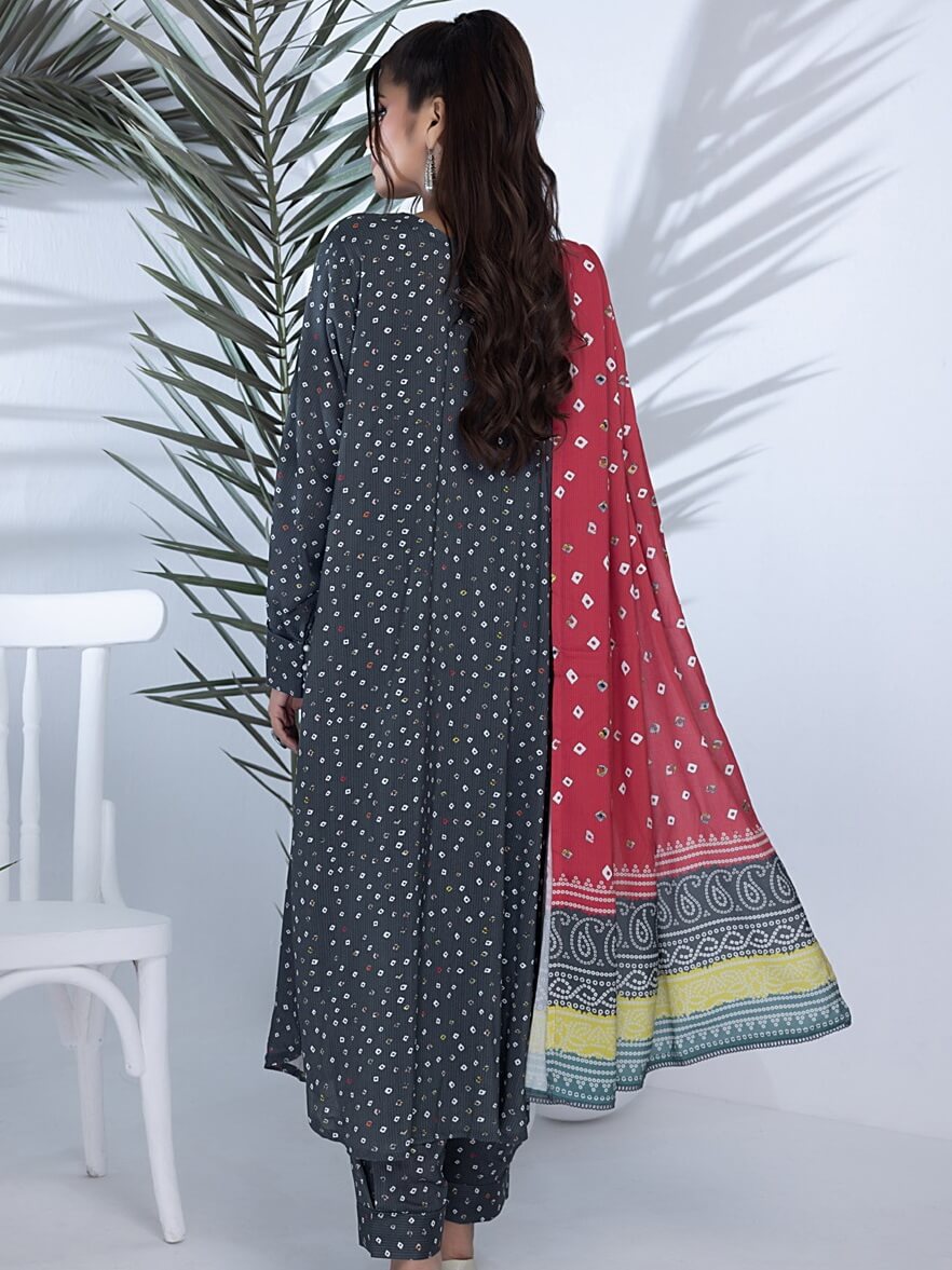 Regalia Identic Separates Unstitched Printed Linen 3Pc Suit ISLV1-08